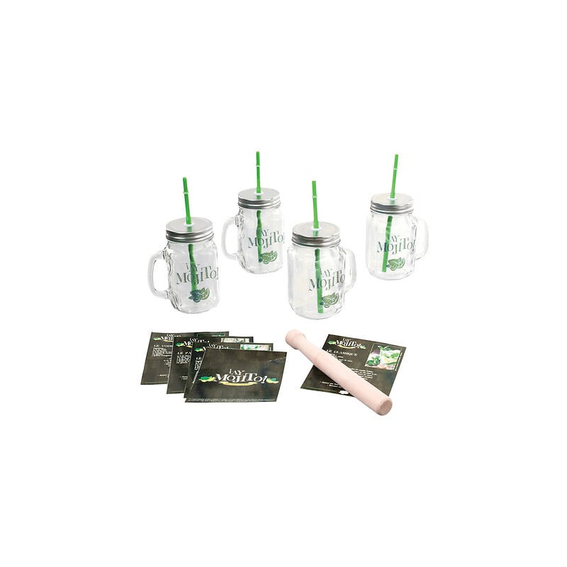 Coffret chopes à mojito 5 pièces