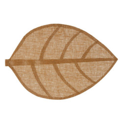 SET TABLE FEUILLE MARRON 50X33