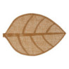 SET TABLE FEUILLE MARRON 50X33