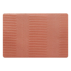 SET TABLE CROCO ORANGE 49X33