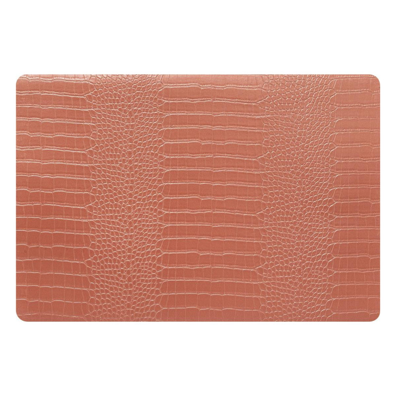SET TABLE CROCO ORANGE 49X33