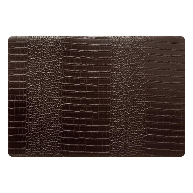 SET TABLE CROCO MARRON 49X33