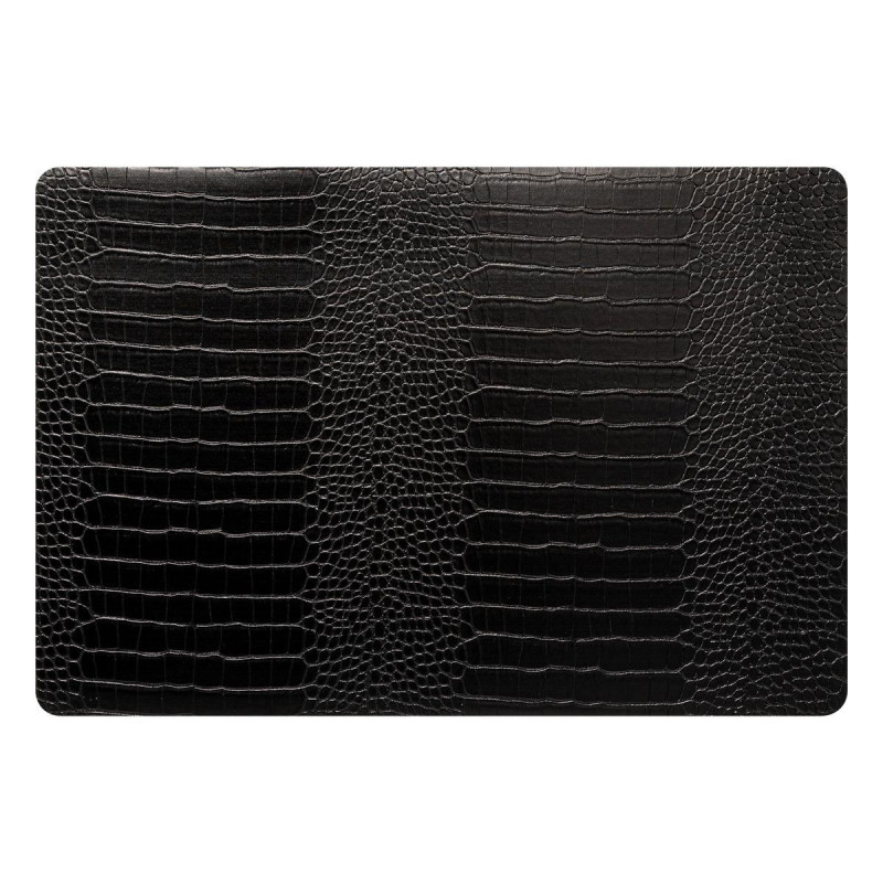 SET TABLE CROCO NOIR 49X33
