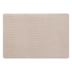 SET TABLE CROCO BEIGE 49X33