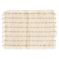 SET TABLE JUTE BLANC 45X30