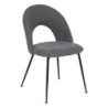 CHAISE TISSU RAVEN GR/NR