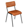 CHAISE CUIR DARIO CGNAC/NR