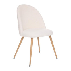 CHAISE BOUCL SLANO BLC/CH