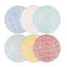 Assiette plate petit modèle "Bonnie" - Diam. 20 cm - 6 Designs assortis