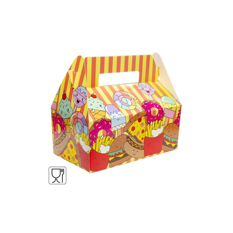 Boîte à  menu en carton pour la restauration rapide 22,5 cm