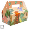 Boîte à  menu en carton dinosaure 22,5 cm