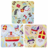 Puzzle Saint-Nicolas 13,5 cm 16 pièces 3 assorties