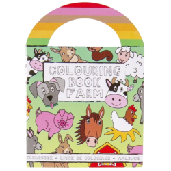 Livre de coloriage avec autocollants Animaux de la ferme 13 cm