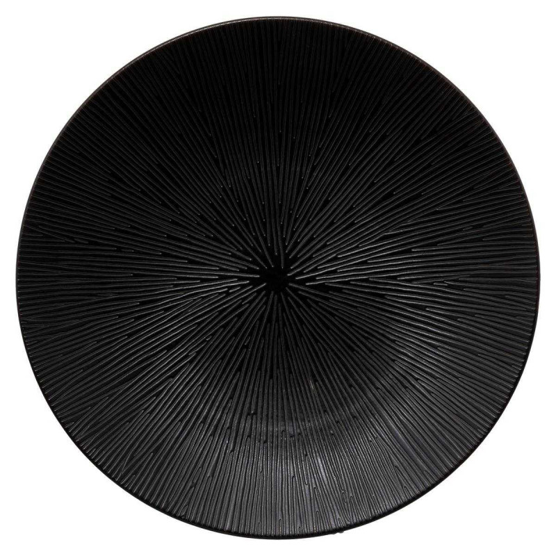 Grande assiette plate d. 27cm "Galactique" - noir