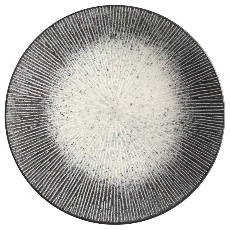 Petite assiette plate a dessert d. 21cm "Galactique" - gris