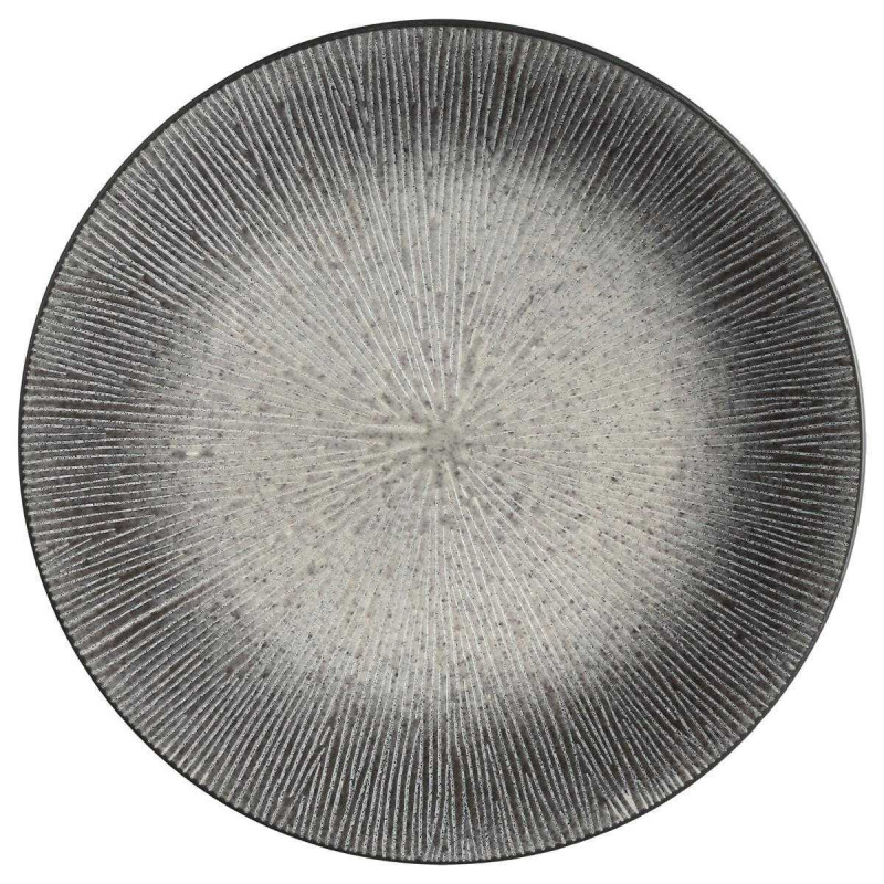 Grande assiette plate d. 27cm "Galactique" - gris