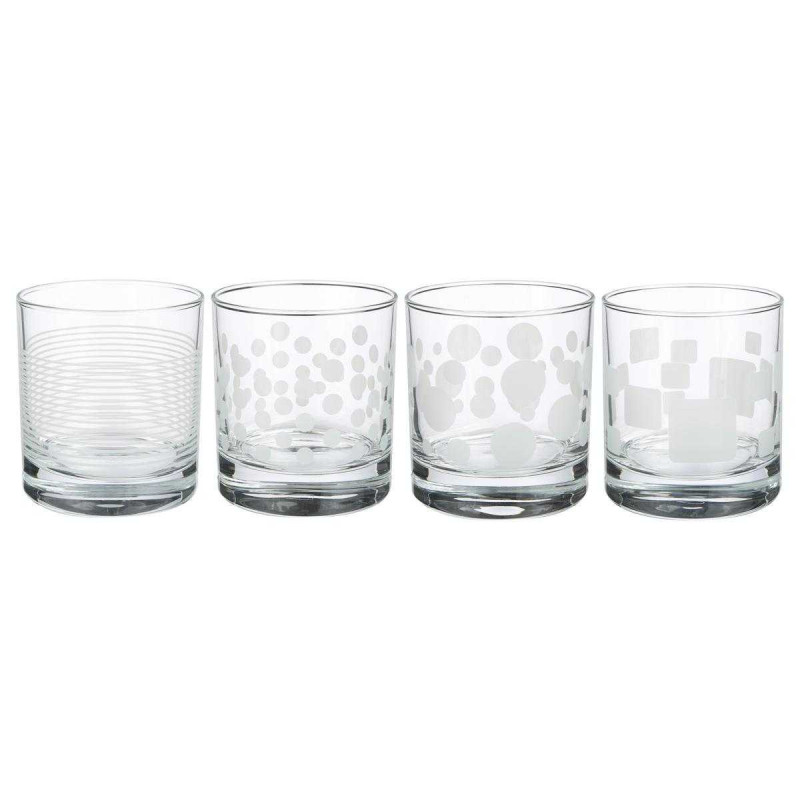 Lot de 4 gobelets "Toni'eau" en verre