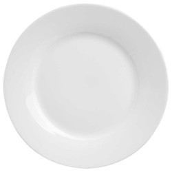 Grande assiette plate ronde aÊ plat d. 27cm blanche