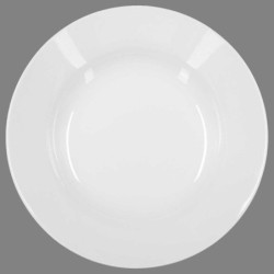 Assiette creuse ronde d. 20cm blanche