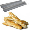 Moule pour 2 baguettes en metal