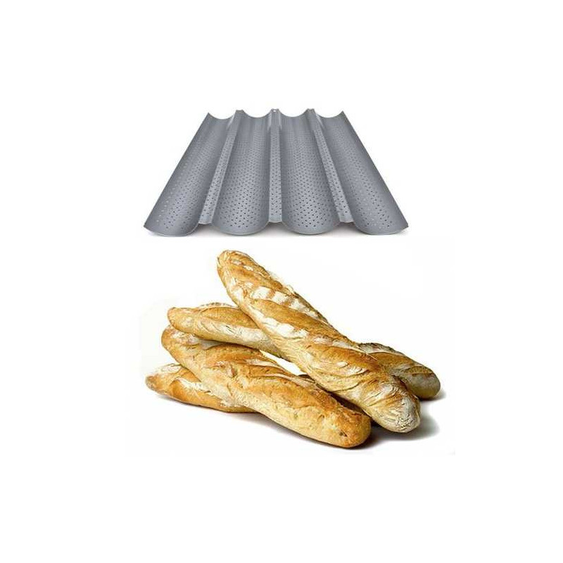 Moule pour 4 baguettes en metal
