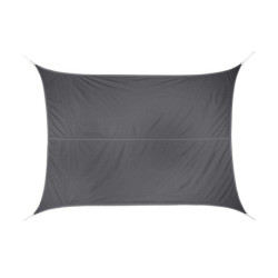 Voile d'ombrage rectangulaire gris 4x3m