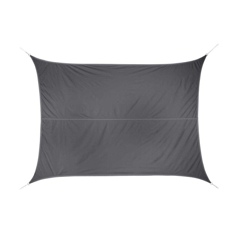 Voile d'ombrage rectangulaire gris 4x3m