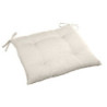 Coussin / galette de chaise beige 4 points 40x40cm