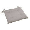 Coussin / galette de chaise taupe 4 points 40x40cm