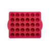 Moule 30 canneles en silicone 28,5 x 24 x 3,5cm - rouge