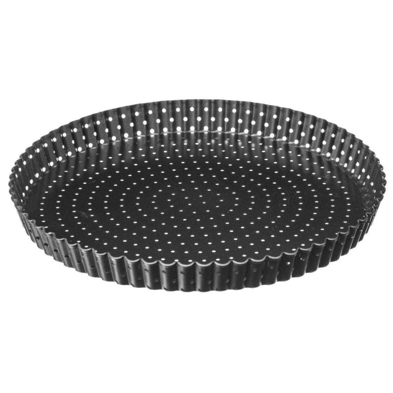Moule rond à tarte fond amovible D28cm en metal