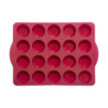 Moule 20 petit fours en silicone 29,6 x 23,9 x 2,5cm - rouge