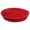 Moule à tarte d. 24cm en silicone 4 x 26cm - rouge