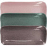 Plat rectangulaire "Natura" -dim 25,1 x 11 x h 2,4 cm - 3 coloris assortis- Ardtime