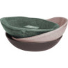 Assiette creuse "Natura"-diam 20,5 x h 5,2 cm - 3 coloris assortis - Ardtime