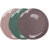 Petite assiette "Natura" -diam 20 x h 2,1 cm - 3 coloris assortis - Ardtime