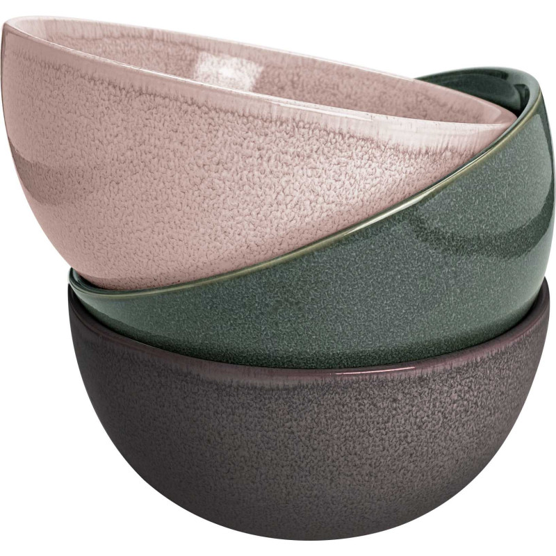 Bol grand modele "Natura"-diam 15,3 x h 7,8 cm - 3 coloris assortis - Ardtime