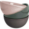 Bol grand modele "Natura"-diam 15,3 x h 7,8 cm - 3 coloris assortis - Ardtime